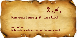 Keresztessy Arisztid névjegykártya